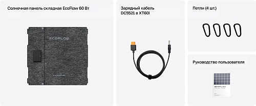 Солнечная панель складная EcoFlow 60 Вт (Type-C)