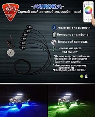 Светодиодная RGB подсветка Aurora 8 модулей