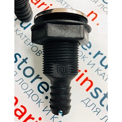 Композитный фитинг 3/4" Attwood с крышкой из нержавеющей стали