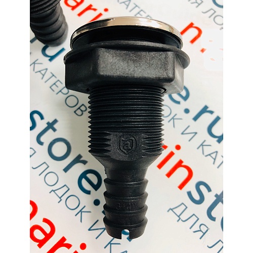 Композитный фитинг 3/4" Attwood с крышкой из нержавеющей стали