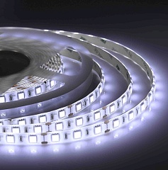 Лента светодиодная Apeyron Electrics белый, 12В, 14.4Вт/м, 60SMD(5050)/м, 700Лм/м, 6500К, IP65, 10мм, 1м