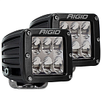 RIGID D-серия PRO (6 светодиодов) — Водительский свет (пара)