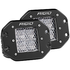 RIGID D-серия PRO (4 светодиода) — Рабочий свет — Врезная установка (пара)