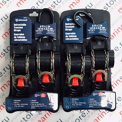 Attwood стропы для транцевого крепления лодки (TRANSOM STRAP,1" RATCHETI)