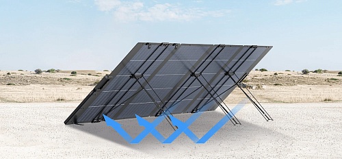 Солнечная панель складная двусторонняя облегченная EcoFlow 400 Вт
