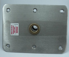 Основание для стойки сидения Attwood 6" x 8" нерж.сталь, бронзовая втулка