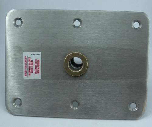 Основание для стойки сидения Attwood 6" x 8" нерж.сталь, бронзовая втулка