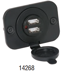 Розетка USB двойная 12V Attwood